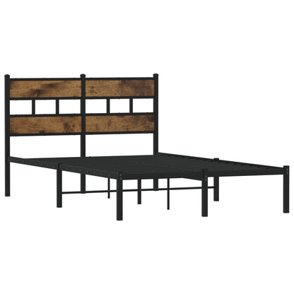 Giroletto senza Materaso in Metallo Rovere Fumo 120x200 cm