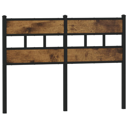 Testiera Rovere Fumo 120 cm in Ferro e Truciolato