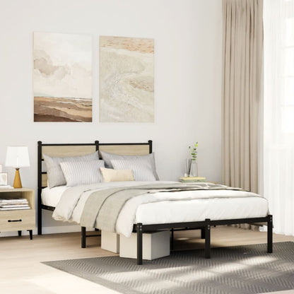 Giroletto senza Materaso in Metallo Rovere Sonoma 120x190 cm