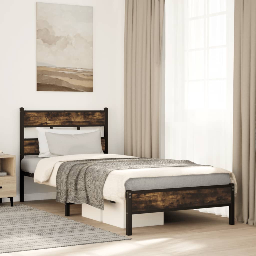 Giroletto senza Materasso con Testiera Rovere Sonoma 107x203cm
