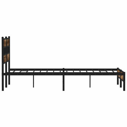 Giroletto senza Materasso con Testiera Rovere Sonoma 137x190 cm