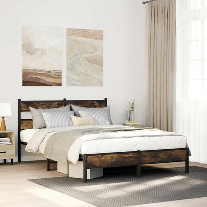 Giroletto senza Materasso con Testiera Rovere Sonoma 137x190 cm
