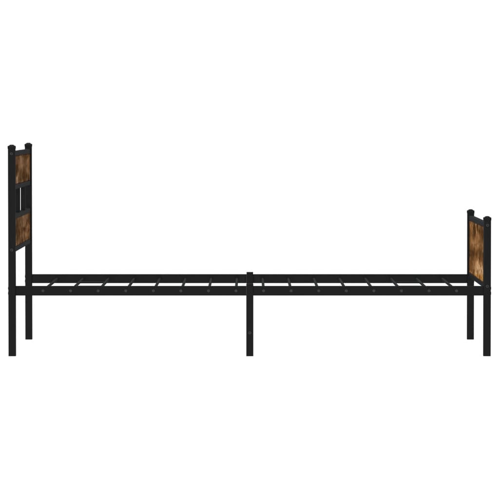Giroletto senza Materasso Rovere Fumo 80x200 cm in Truciolato