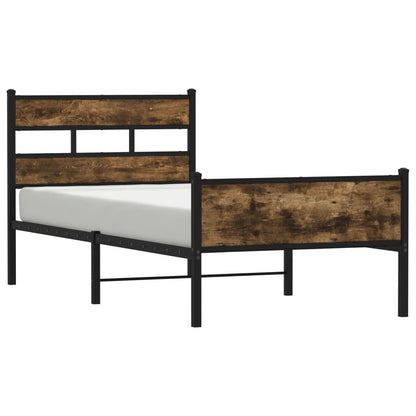 Giroletto senza Materasso Rovere Fumo 100x190 cm in Truciolato