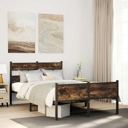 Giroletto senza Materasso Rovere Fumo 120x200 cm in Truciolato