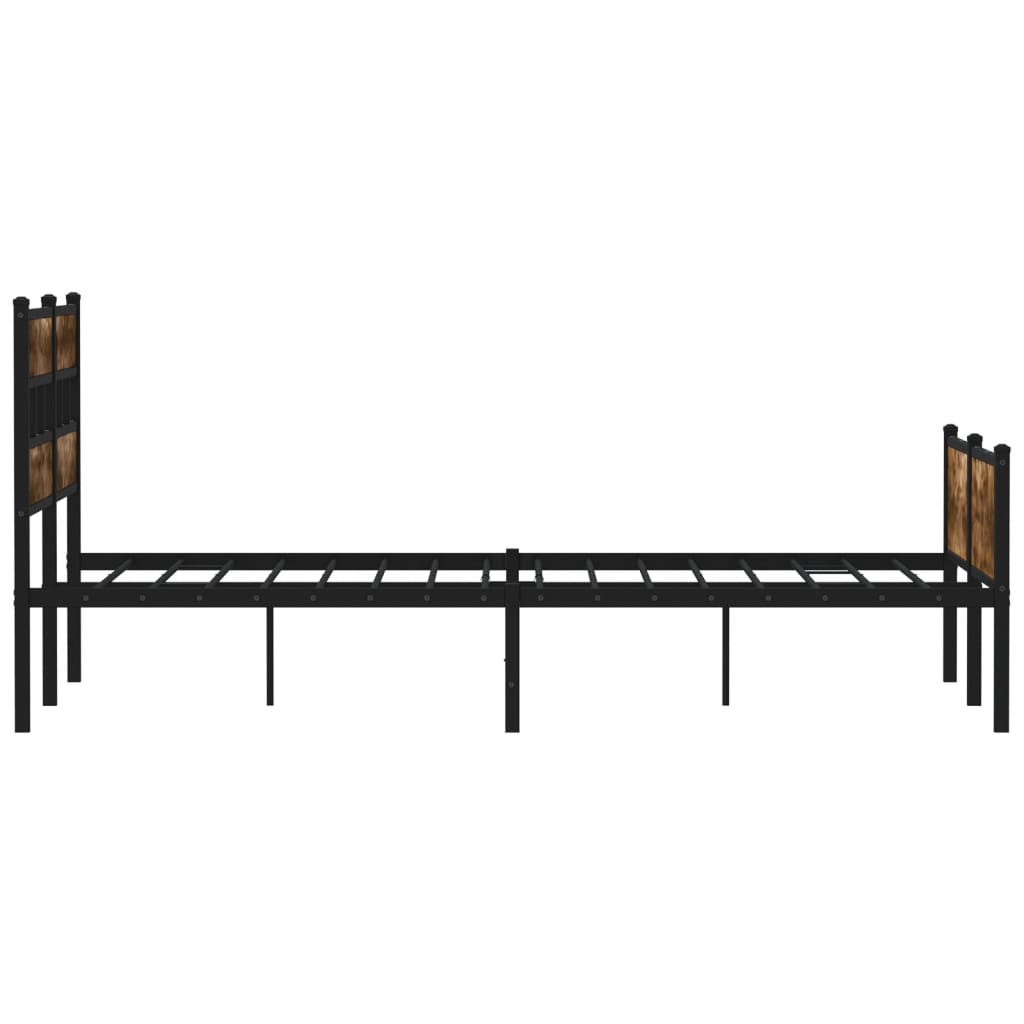 Giroletto senza Materasso Rovere Fumo 137x190 cm in Truciolato