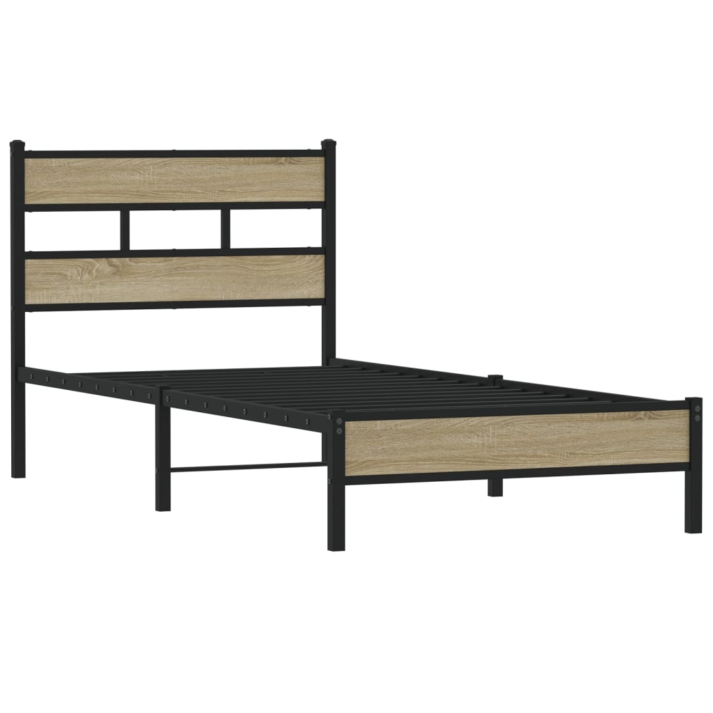 Giroletto senza Materasso Rovere Sonoma 100x190cm in Truciolato