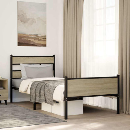 Giroletto senza Materasso Rovere Sonoma 90x200 cm in Truciolato
