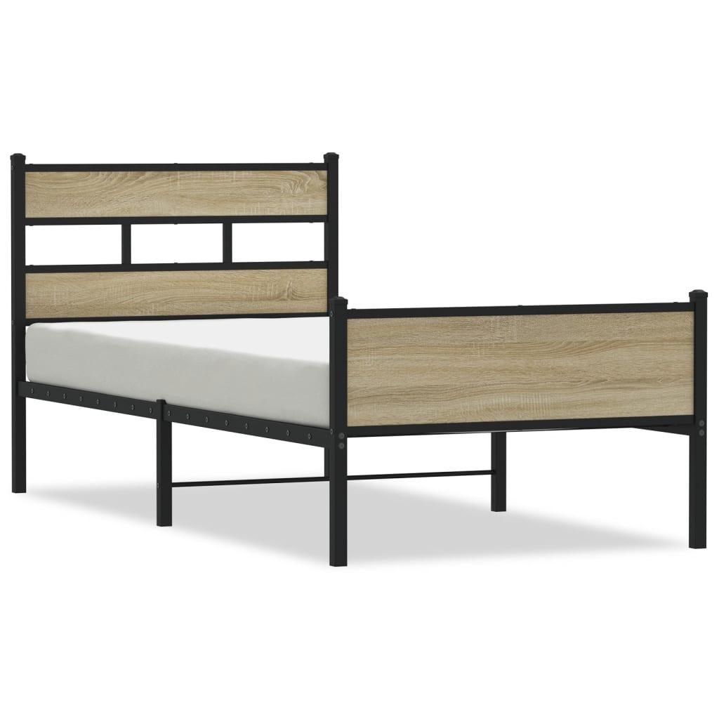 Giroletto senza Materasso Rovere Sonoma 107x200cm in Truciolato