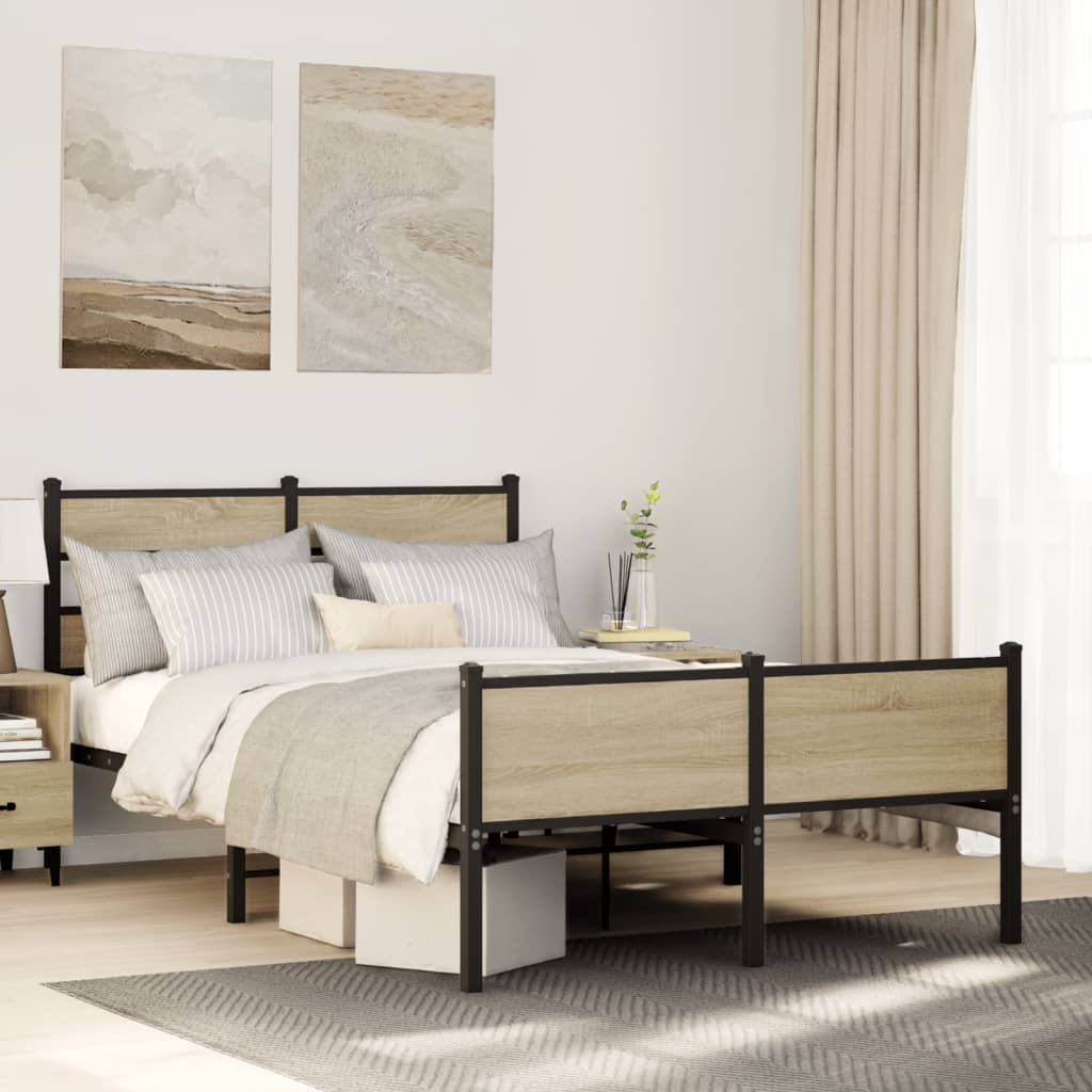 Giroletto senza Materasso Rovere Sonoma 120x190cm in Truciolato