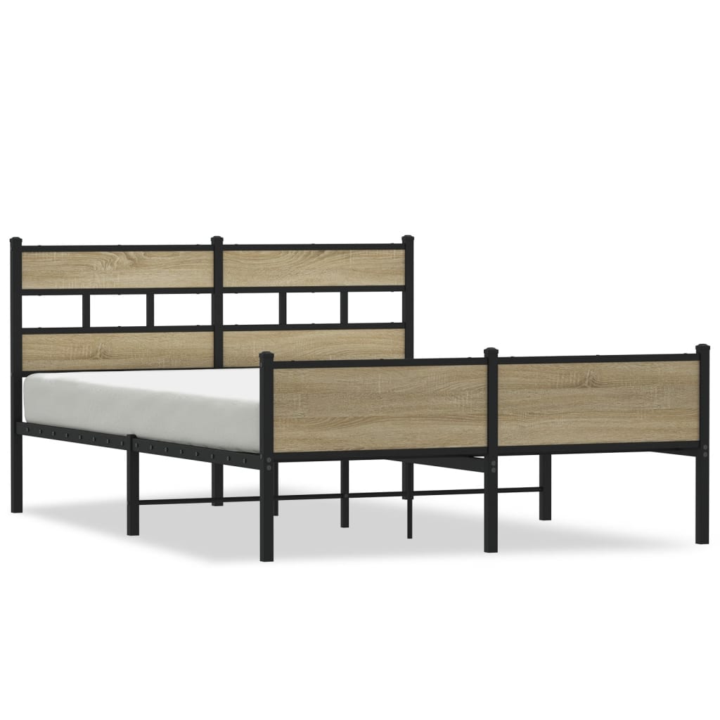 Giroletto senza Materasso Rovere Sonoma 137x190cm in Truciolato