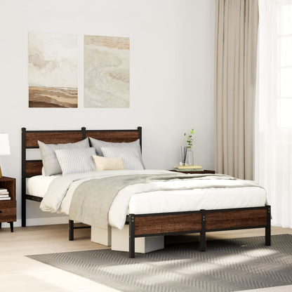Giroletto senza Materasso Rovere Marrone 120x190 cm Truciolato