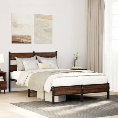 Giroletto senza Materasso Rovere Marrone 120x200 cm Truciolato