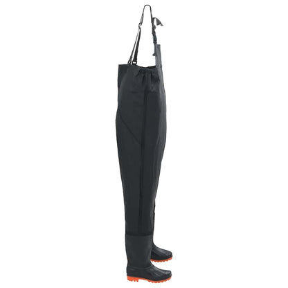 Wader da Pesca con Stivali Nero Taglia 45