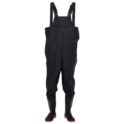 Wader da Pesca con Stivali Nero Taglia 46