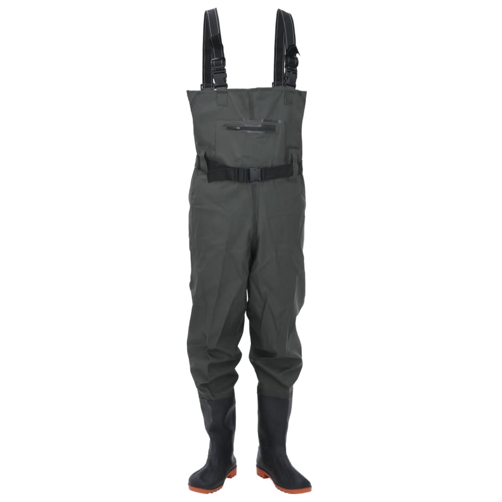 Wader con Stivali e Cintura Verde Scuro Taglia 42