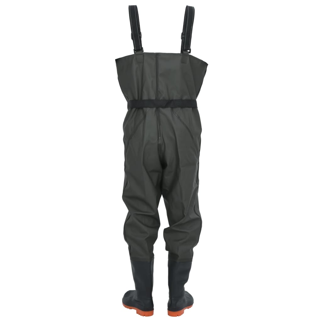 Wader con Stivali e Cintura Verde Scuro Taglia 42