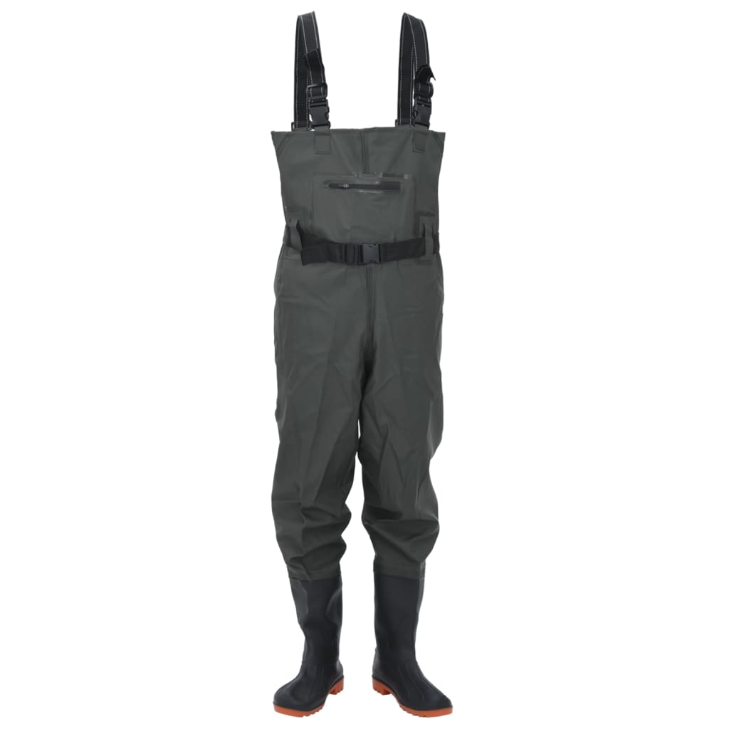 Wader con Stivali e Cintura Verde Scuro Taglia 43