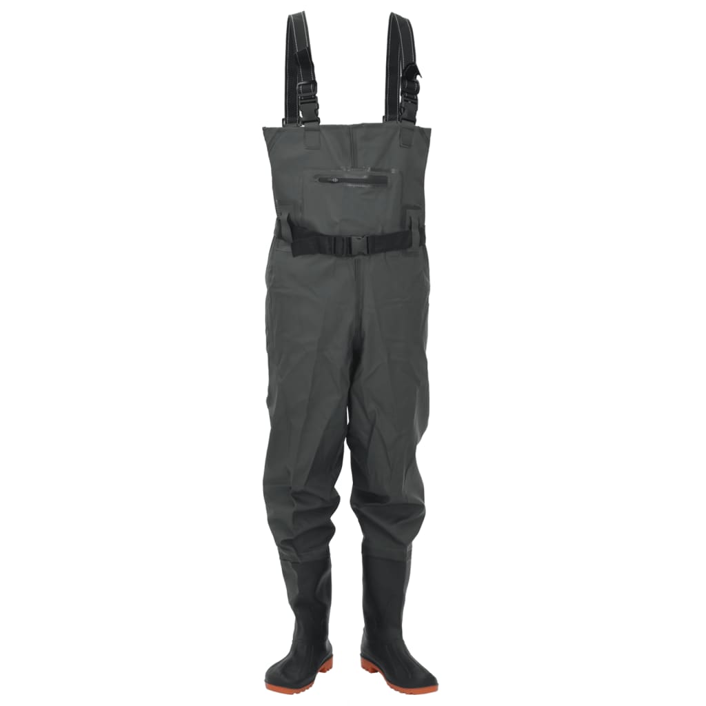 Wader con Stivali e Cintura Verde Scuro Taglia 44