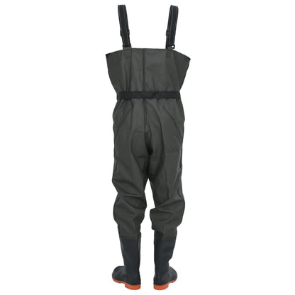 Wader con Stivali e Cintura Verde Scuro Taglia 44