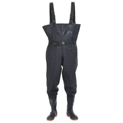 Wader con Stivali e Cintura Nero Taglia 38