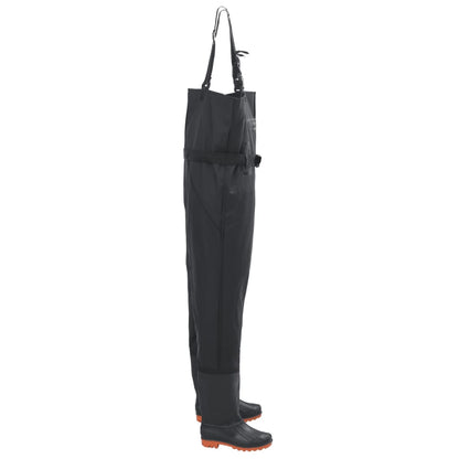 Wader con Stivali e Cintura Nero Taglia 40