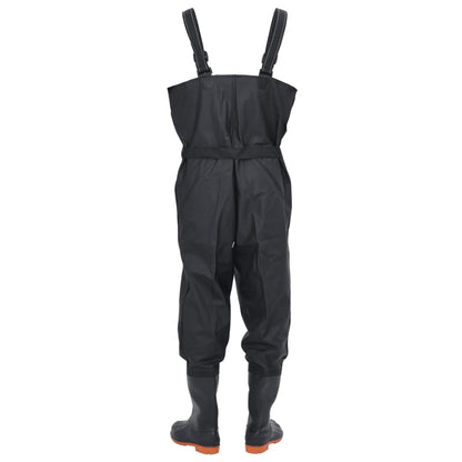 Wader con Stivali e Cintura Nero Taglia 40