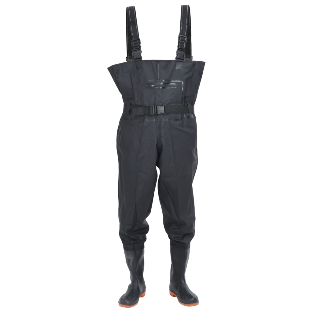 Wader con Stivali e Cintura Nero Taglia 42