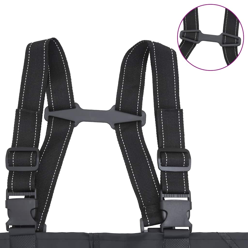 Wader con Stivali e Cintura Nero Taglia 44