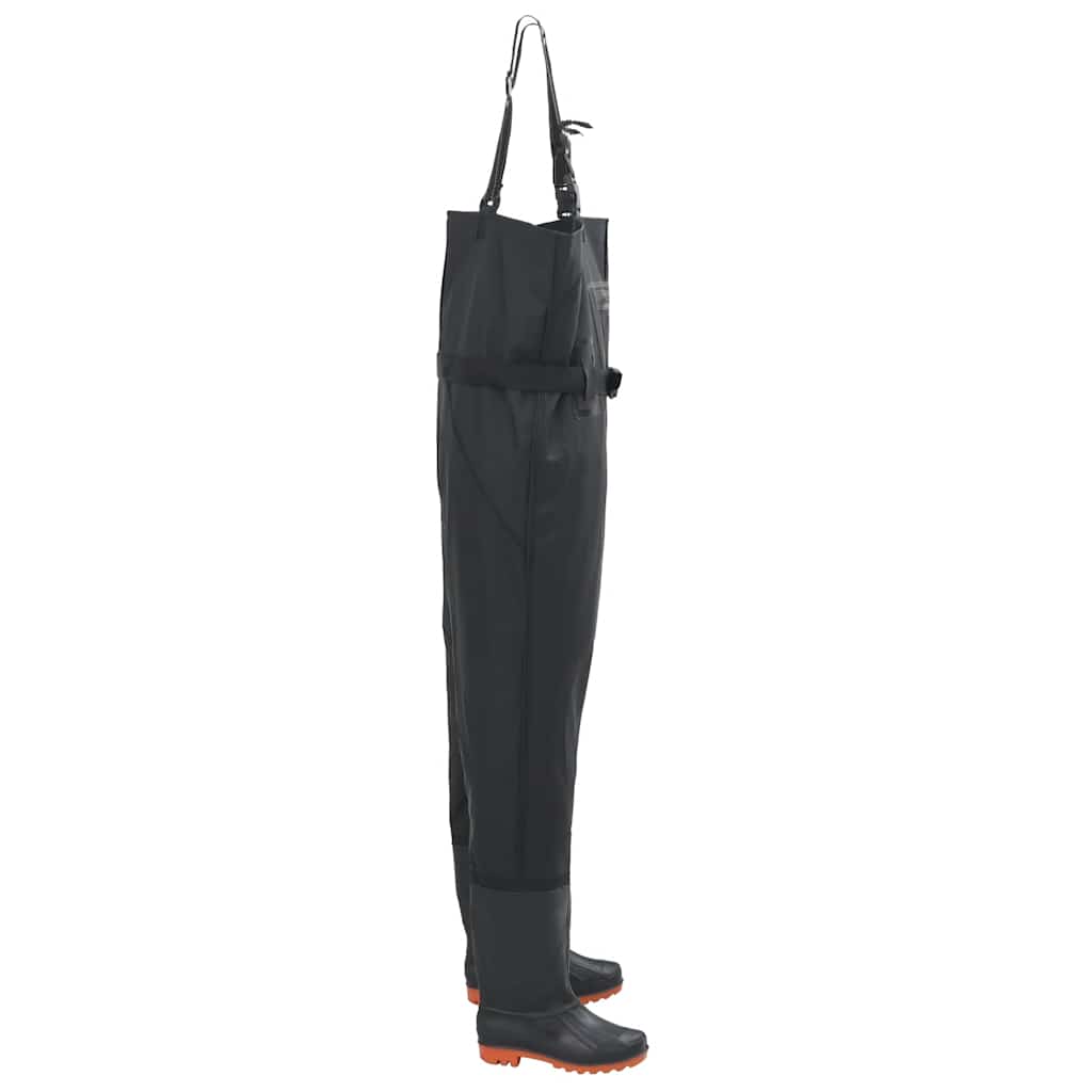 Wader con Stivali e Cintura Nero Taglia 45