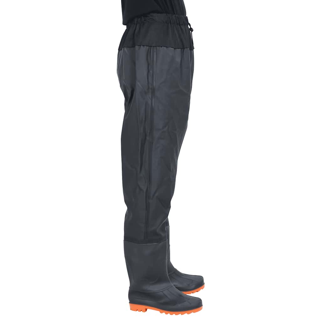Wader da Pesca alla Vita con Stivali Nero Taglia 43