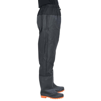 Wader da Pesca alla Vita con Stivali Nero Taglia 46
