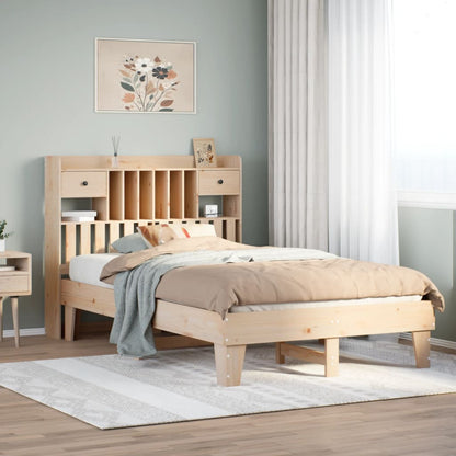 Letto senza Materasso 135x190 cm in Legno Massello di Pino