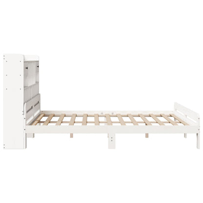 Giroletto con Libreria senza Materasso 180x200 cm in Legno Pino