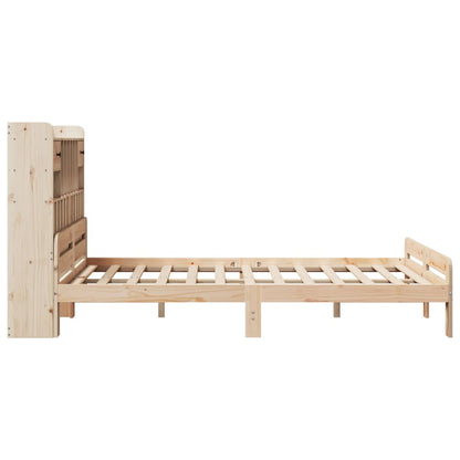 Letto Libreria senza Materasso 150x200 cm in Legno di Pino