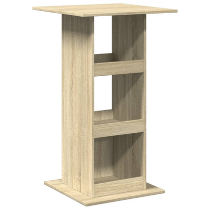 Tavolo Bar Portaoggetti Rovere Sonoma 60x60x102 cm Multistrato