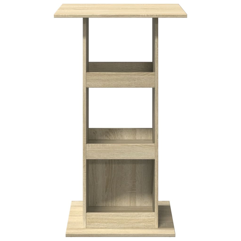 Tavolo Bar Portaoggetti Rovere Sonoma 60x60x102 cm Multistrato