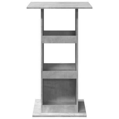 Tavolo Bar Portaoggetti Grigio Cemento 60x60x102 cm Multistrato