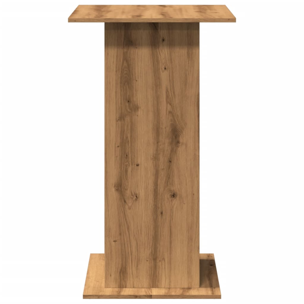 Tavolo Bar Portaoggetti Rovere 60x60x102 cm Legno Multistrato