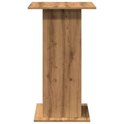 Tavolo Bar Portaoggetti Rovere 60x60x102 cm Legno Multistrato
