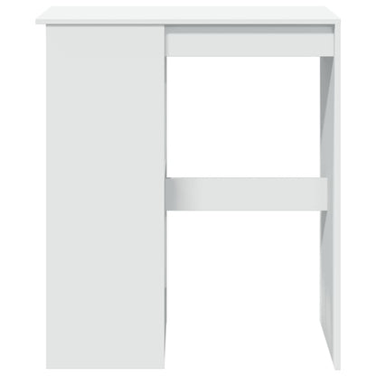 Tavolo Bar con Rastrelliera Bianco 90x47,5x103,5 cm Truciolato