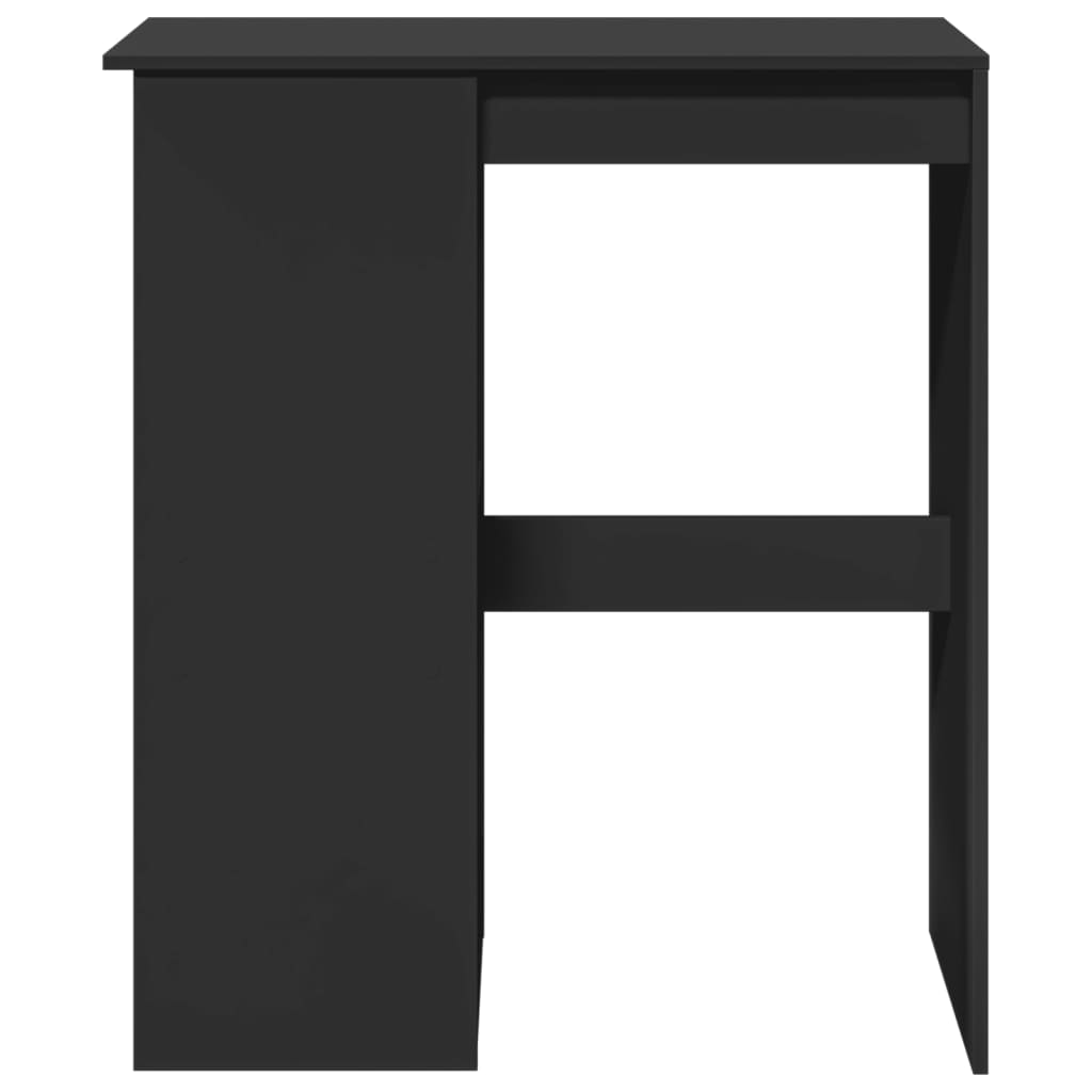 Tavolo Bar con Rastrelliera Nero 90x47,5x103,5 cm Multistrato