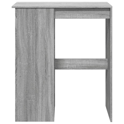 Tavolo Bar con Rastrelliera Grigio 102x50x103,5cm Multistrato