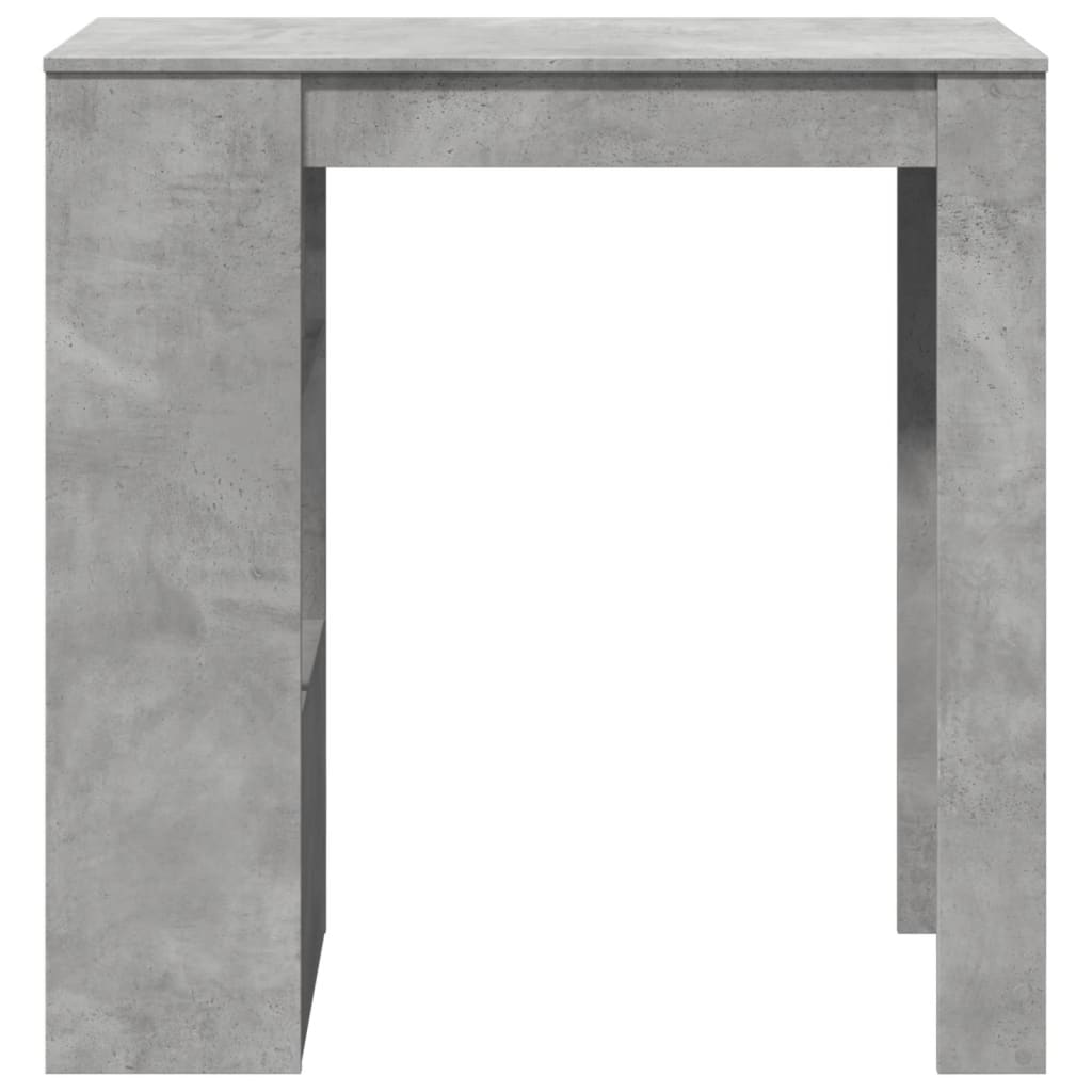Tavolo Bar con Rastrelliera Grigio 102x50x103,5 cm Multistrato