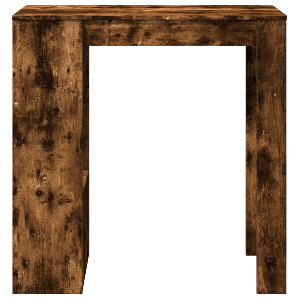 Tavolo Bar con Rastrelliera Rovere 102x50x103,5 cm Multistrato