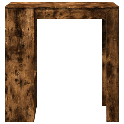 Tavolo Bar con Rastrelliera Rovere 102x50x103,5 cm Multistrato