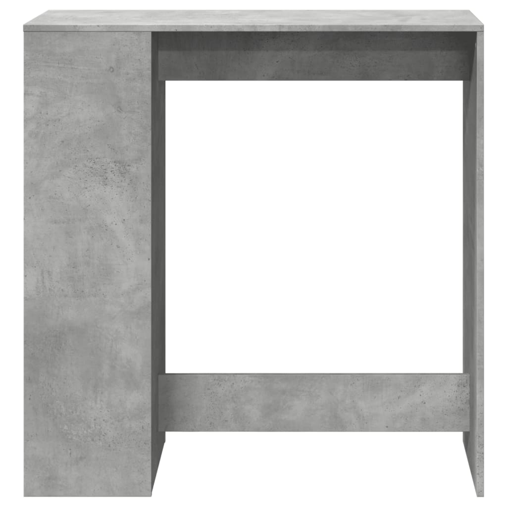 Tavolo Bar con Rastrelliera Grigio 101x40x103,5 cm Multistrato