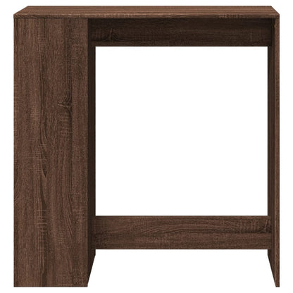 Tavolo Bar con Rastrelliera Marrone 101x40x103,5 cm Multistrato