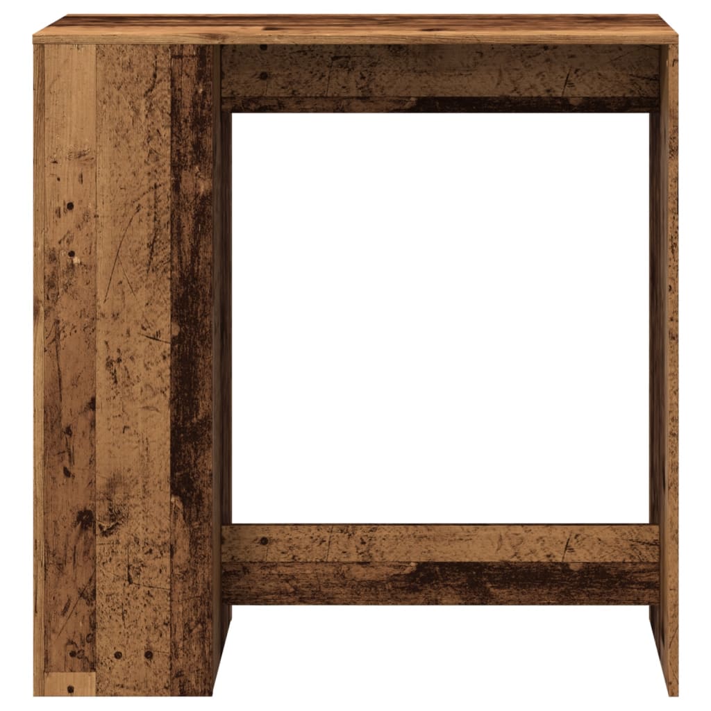 Tavolo Bar con Rastrelliera Antico 101x40x103,5 cm Multistrato