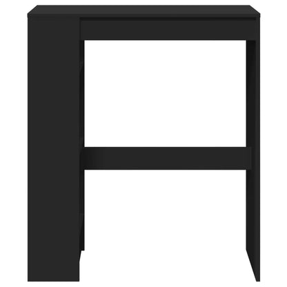 Tavolo Bar con Rastrelliera Nero 90x40x103,5 cm Multistrato